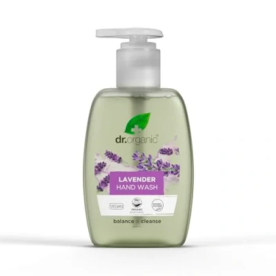 Image of Dr Organic Lavender Hand Wash, Cleansing, Natural, Vegan, Cruelty Free, Paraben &amp; SLS Recycled Recyclable, Organic, 200ml, Packaging may vary