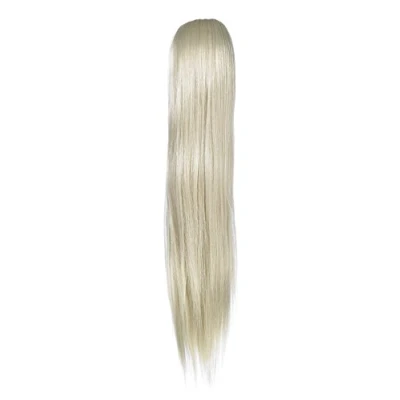 Image of Love Hair Extensions Silky Sue Crocodile Clip Synthetic Ponytail Colour 16 Sahara Blonde 20 inch