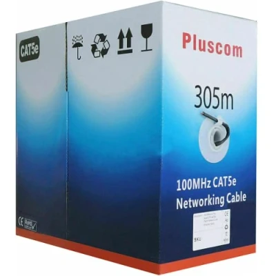 Image of NTEK 305M Cat5e Network Ethernet Cable FTP LAN Reel Cat 5e AWG24 Roll Bulk CCA / 1000ft Networking RJ45