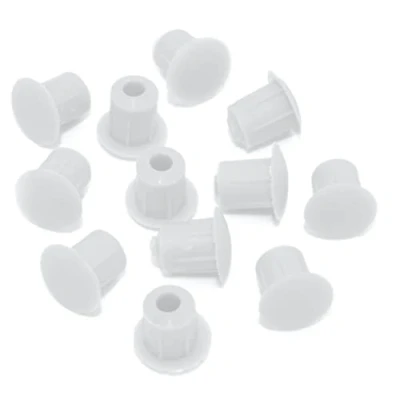 Image of M5 (5mm) DRILL HOLE COVER CAPS BLANKING FURNITURE KITCHEN CABINET SHELF (Off White, 50)