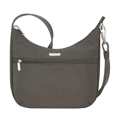 Image of Travelon Anti theft Essentials East/West Hobo Bag, Smoke, One Size, Bag