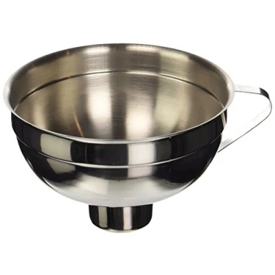 Image of KitchenCraft Home Made Jam Funnel, Traditional, Stainless Steel,Silver, 14.5 cm