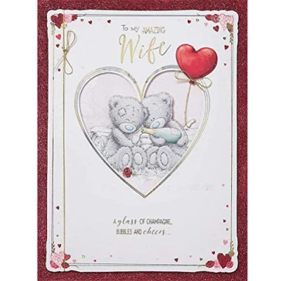 Image of Me To You Bear Amazing Wife Valentine&#039;s Day Boxed Card