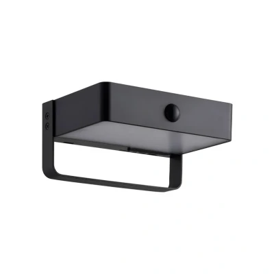 Image of Nordlux Saulio Solar Outdoor Wall Lamp IP44 Black