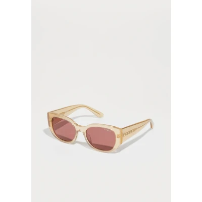 Image of VOGUE EYEWEAR Woman VO5641SU 323469 Occhiali da sole Acetate Brown Violet Geometric Normal