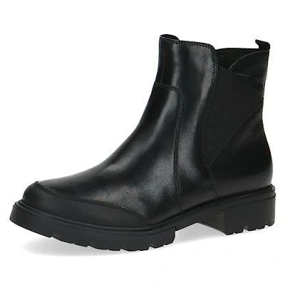 Image of CAPRICE Women&#039;s 9 25451 41 Flat Ankle Boot, Black (Black Nappa), 6.5 UK