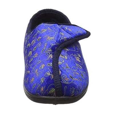 Image of Sleepers Womens Janice Budget Price Adjustable Slipper In Navy Size: 8