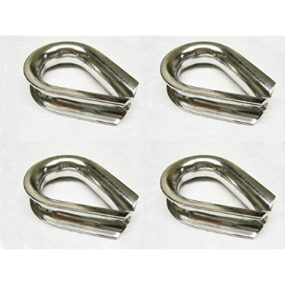 Image of Stainless Steel Wire Rope Thimbles 8MM x4