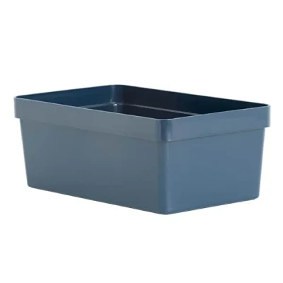 Image of Wham Studio Linen 3.01 Utility Basket 36 x 22 14cm Navy
