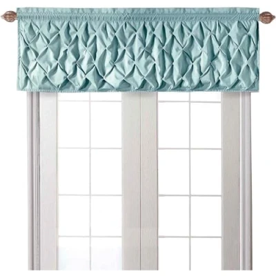 Image of VCNY Home Valance, Window Valance with Rod Pocket, Stylish Decor (Carmen Blue, 60&quot; x 20&quot;)