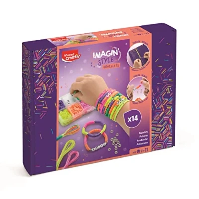 Image of Maped Aqua&#039;Art Dino 907058 Colouring Set Including 10 x Watercolour Pens and 3 Templates on Metallic Boards Multi Coloured