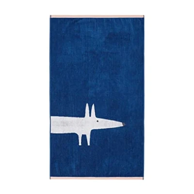 Image of Scion Living MR FOX TOWELS DENIM, Hand Towel: 50cm x 90cm