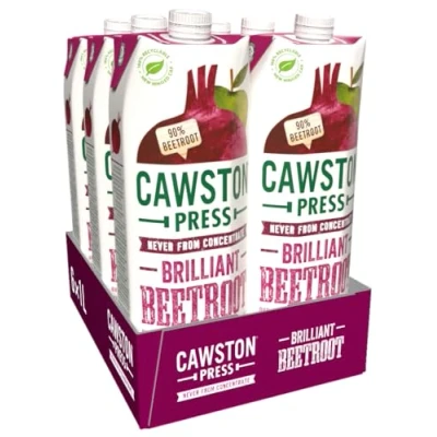Image of Cawston Press Brilliant Beetroot Pressed Juice, 1 l, Pack of 6 (Packaging may vary)
