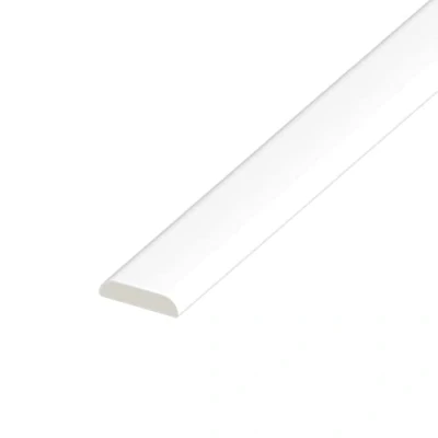 Image of 25mm uPVC Architrave Plastic Finishing Trim D Mould 2m Length