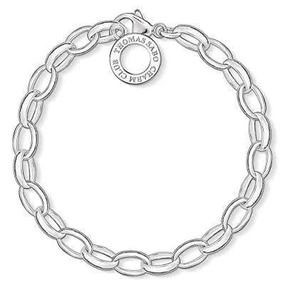 Image of Thomas Sabo Women Charm Bracelet Classic Club 925 Sterling Silver X0032 001 12