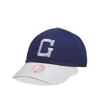 Image of Mitchell &amp; Ness Georgetown University Team Two Tone 2.0 Dad Strapback Cap, blue, One Size