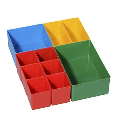 Image of Allit Box Set 270X216X63 MM for Suitcases and Drawer Organiser, Multi Coloured, ProServe Insert 1