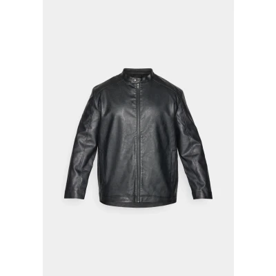 Image of Jack &amp; Jones Jjedylan Clean Jacket Faux leather jacket, Men&#039;s, Size: 3XL, Black