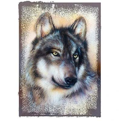 Image of Ideen mit Herz Colour iron on transfers, DIN A4, textiles such as T shirts and bags with motifs, transfer pictures, quick easy, DIY textile design (wolf)