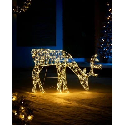 Image of WeRChristmas 2D Grazing Reindeer Silhouette