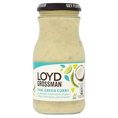 Image of Loyd Grossman Green Thai Curry Sauce 350 g (Pack of 3)