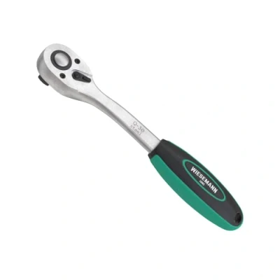 Image of WIESEMANN 1893 Large Lever Type Reversible Ratchet 1/2 inch with 72 Teeth from fine Tooth Made Chrome Plated CV Steel 80836