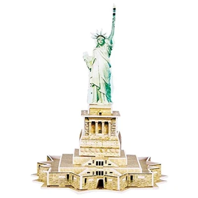 Image of 3D Statue of Liberty Puzzle Famous USA Landmark Model 22 Pieces