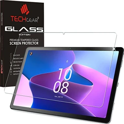 Image of TECHGEAR Glass Edition Screen Protector fits Lenovo Tab M10 Plus 3rd Gen 2022 (10.6&quot;) TB125 / TB128, Genuine Tempered [9H Toughness] [HD Clarity] [Scratch Resistant] [No Bubble]