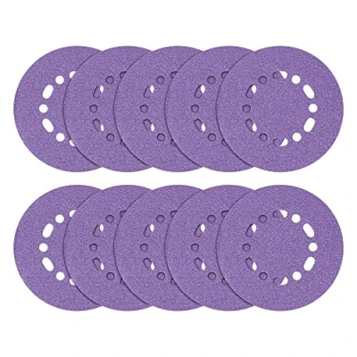 Image of Trend Zirconium 150mm Random Orbit 80 Grit Abrasive Sanding Discs, AB/150/80Z, Pack of 10