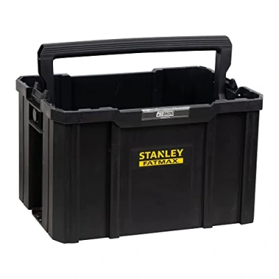 Image of Stanley FatMax Tool Carrying Box TSTAK (for Storing and Transporting Tools with Ergonomic Collapsible Handle, Spacious Easily accessible Construction) FMST1 75794