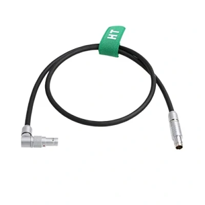 Image of HangTon SmallHD Monitor 24V Power Cable for ARRI Alexa Sony Venice Camera RS 3 Pin to Teradek Bolt Bond Preston MDR4 2 Rotate Right Angle