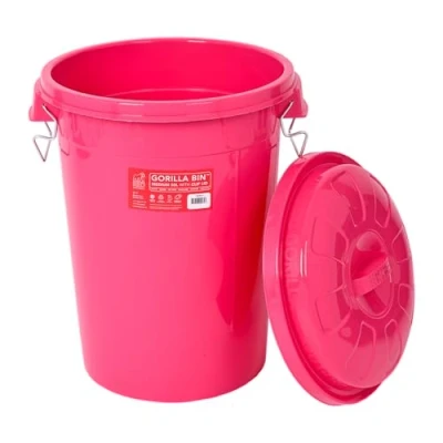 Image of Gorilla Bin™ 50L Bin with Clip Lid Pink