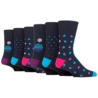 Image of 6 Pairs Gentle Grip Socks size UK 11 (6 x RJ625)