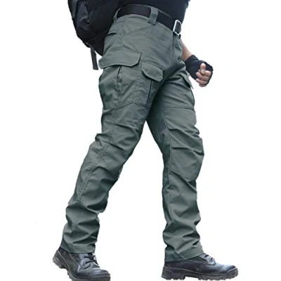 Image of zuoxiangru Men&#039;s Water Resistant Trousers Relaxed Fit Tactical Combat Army Cargo Work Pants with Multi Pocket (#56 Ay, Tag L)