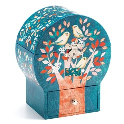 Image of Djeco B009AVW2MY Night Singing Wood Treasure Box Music, Small