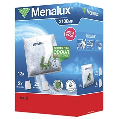 Image of Menalux 3100 MP 12 x Vacuum Cleaner Bags with 2 Micro Filters
