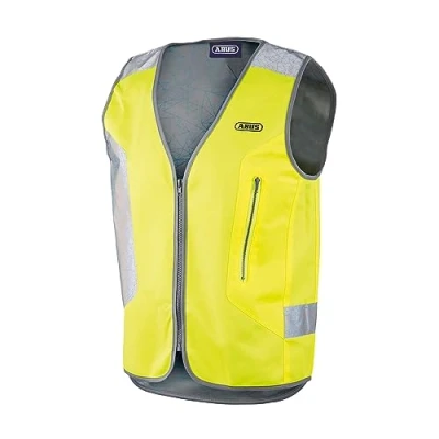 Image of ABUS Lumino Night vest safety incl. LED rear light yellow size XXXL
