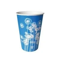 Image of Aqua Swirl 7oz Paper Water Cup (100 Pack) HVSWPA07A