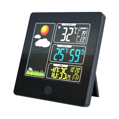 Image of RED5 All In One LED Indoor Weather Station with External Wireless Monitor Sensor