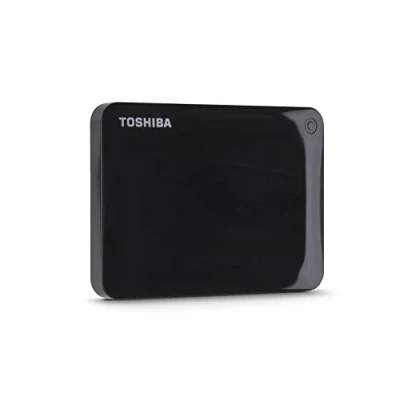 Image of Toshiba Canvio Connect II 1TB Portable Hard Drive, Black (HDTC810XK3A1)