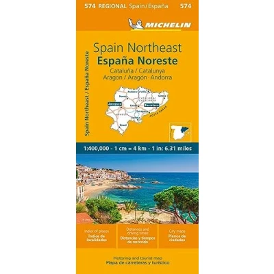Image of Aragon Cataluna Michelin Regional Map 574: (Michelin Maps, 574)