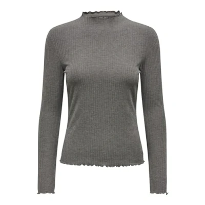 Image of ONLY Women&#039;s Onlemma L/S High Neck Top Noos JRS Longsleeve T Shirt, Plum Kitten, S
