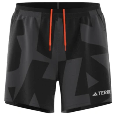 Image of Adidas Terrex Multi Light Printed Sports shorts, Men&#039;s, Size: XLx7&quot;, Semi lucid blue/pure ruby/semi impact orange/warm clay