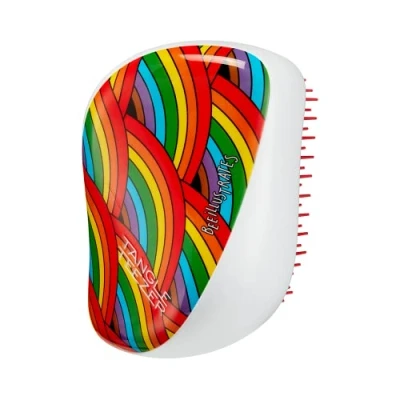 Image of Tangle Teezer Compact Styler Detangling Hair Brush Rainbow Galore