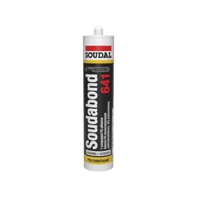 Image of Soudal Soudabond 641 Polyurethane 1 Component PU Based Construction Assembly Adhesive Cartridge Beige 310ml High Bonding Strength, Moisture Curing For Aluminium Window Fabrication