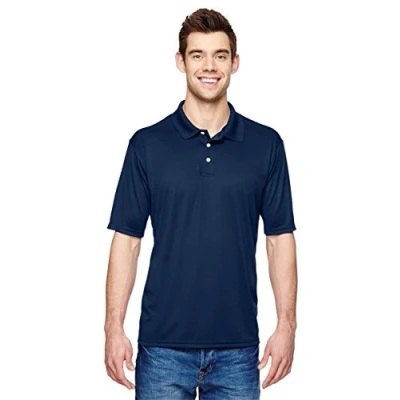Image of Hanes Cool DRI Men`s Sportshirt, 4800, 3XL, Navy