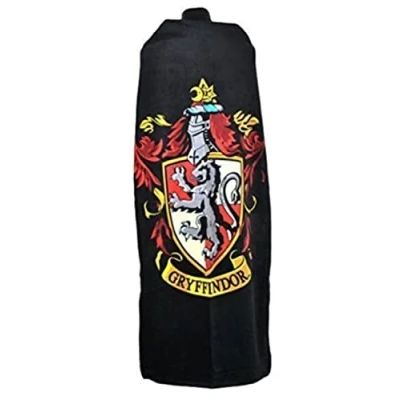 Image of Harry Potter CAPEHP01 Half Moon Bay Cape Towel Black 14 (w) x 41 (h) 31 (d)cm