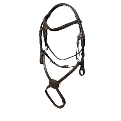 Image of Countrypride STARLIGHT BASIC GRACKLE LEATHER BRIDLE WITH REINS SIZE FULL SHET BLACK AND BROWN (Pony, Brown)