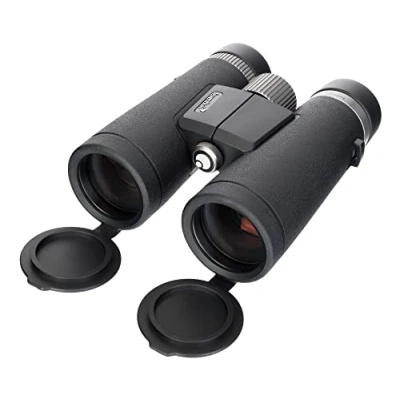 Image of Levenhuk Nitro ED 10x42 High Power Waterproof Field Binoculars with Pouch, Strap and Protective Caps in the Kit