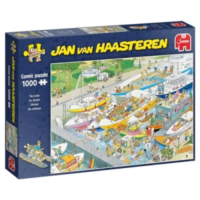 Image of Jumbo, Jan Van Haasteren The Locks, Jigsaw Puzzles for Adults, 1000 Piece